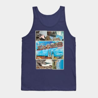 Greetings from Zagreb in Croatia Vintage style retro souvenir Tank Top